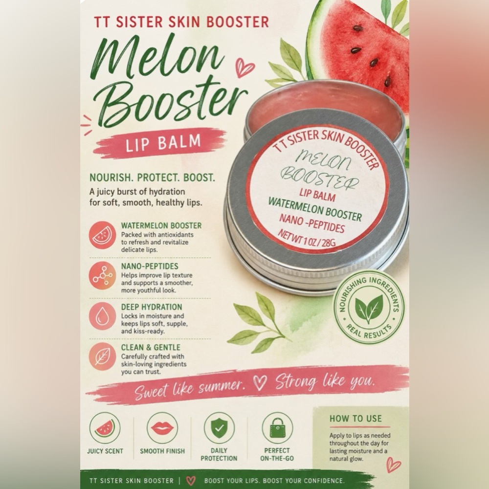 TT Sisters Skin Booster - nano- peptide infused - for natural lip plumping
